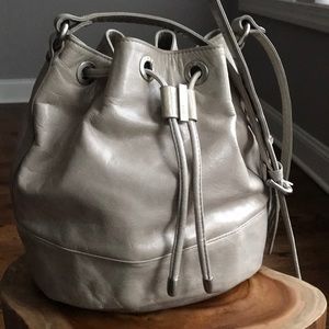 HOBO Tulia Leather Drawstring Bucket Bag